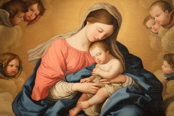 Latin Marian prayer for October